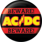 placka, odznak AC/DC - Beware