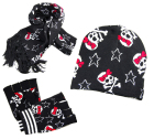 zimní set, rukavice, čepice, šála - hell cat