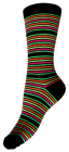 kotníkové ponožky s barevnými pruhy 1