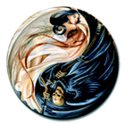 placka, odznak Alchemy - jing jang