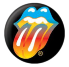 placka, odznak Rolling Stones - colour logo