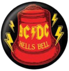 placka, odznak AC/DC - Hells Bell red